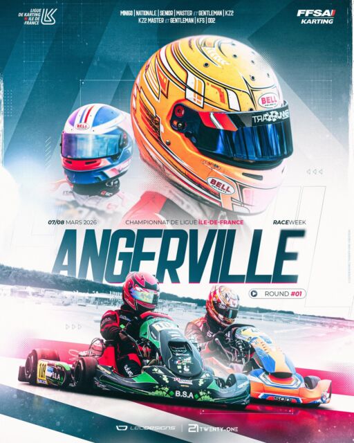 💥 It’s Race Week.
La saison démarre.
Le Championnat de Ligue Île-de-France entre en action les 7 & 8 mars 2026 sur le circuit Anthoine Hubert ⭐️ @ask_angerville
Plus de 250 pilotes réunis avec la Ligue Centre-Val de Loire.
Une grille exceptionnelle.
Une première manche décisive.
Rendez-vous en piste. 🏁
🎨 @leo__designs | @twentyonecreation
#kartingidf