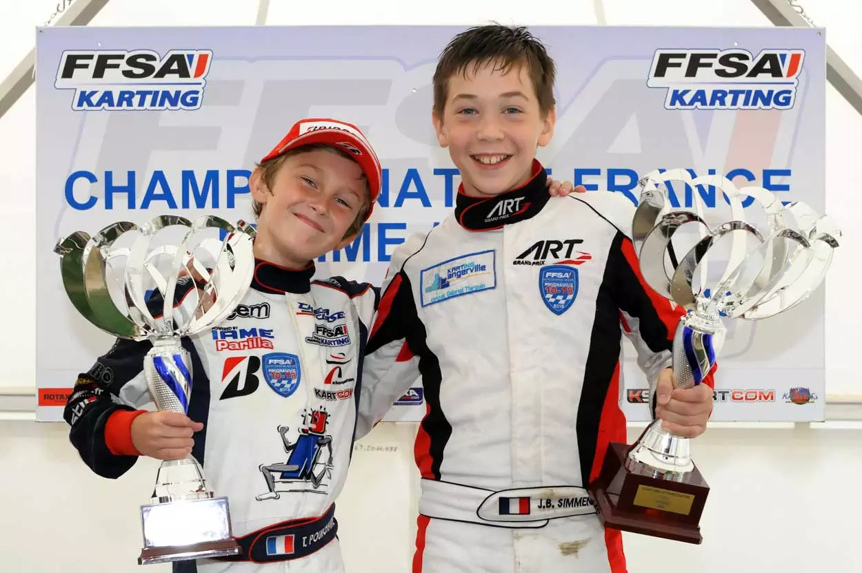 Théo Pourchaire et Jean Baptiste SIMMENAUER::Champions de France Minime et Cadet
