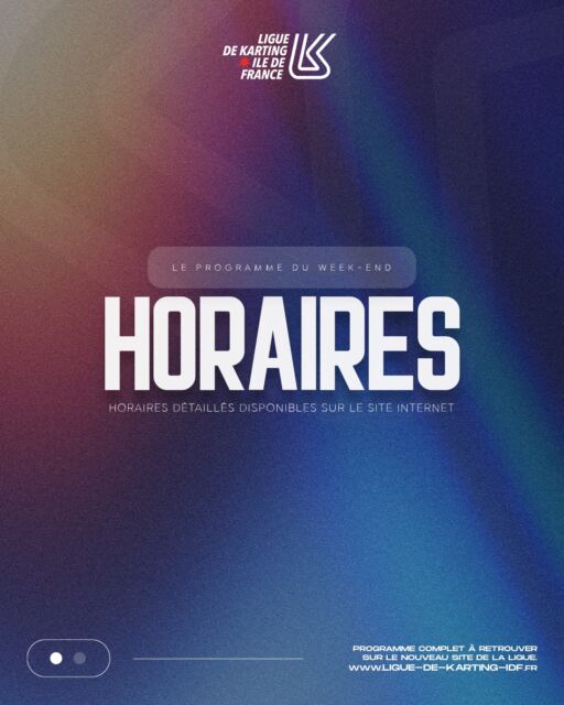 🕒 Horaires du week-end
Retrouvez le programme simplifié de la première manche du Championnat de Ligue Île-de-France.
Les horaires détaillés et toutes les informations officielles sont disponibles sur le nouveau site de la ligue.
👉 Consultez-les dès maintenant.
#kartingidf