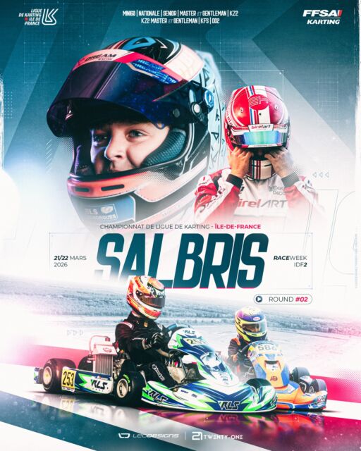🏎️ Direction Salbris !

Le Championnat de Ligue Île-de-France de karting poursuit sa saison avec sa deuxième journée sur le célèbre circuit de Salbris @solognekarting 

Rendez-vous en piste pour un nouveau week-end de compétition en collaboration avec la ligue de karting du Centre Val de Loire.

🎨 @leo__designs X @twentyonecreation 

#kartingidf