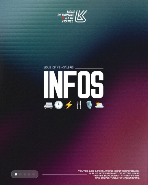 🏁 Toutes les infos pour le week-end de course
Préparez vous pour la deuxième journée du Championnat de Ligue Île-de-France avec les informations pratiques :
🕒 Horaires obligatoires
🍔 Restauration
👨🏫 Briefing pilotes
☀️Météo
Plus d’infos sur notre site internet.