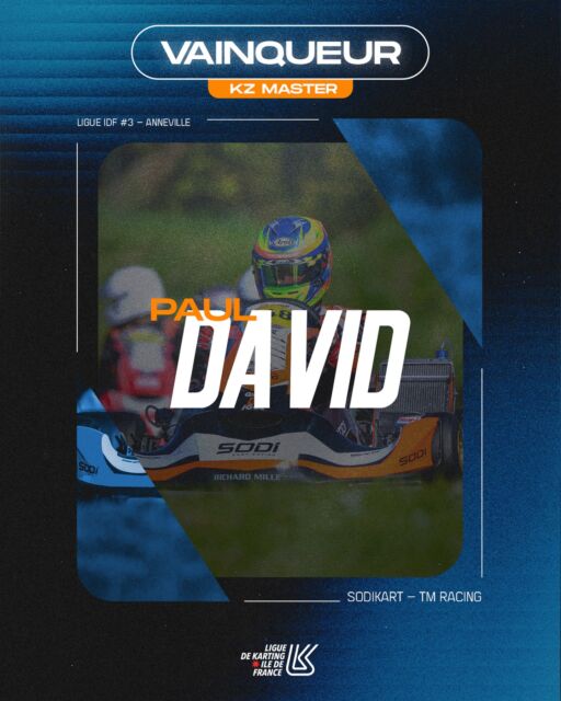 🏆 Vainqueur IDF - KZ2 Master

Félicitations à Paul David @dkpauldavid , vainqueur de la troisième manche du Championnat de Ligue Île-de-France Karting 2026 à Anneville.

#kartingidf