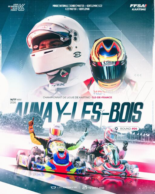 🏁 RACE WEEK – Round 04
Le Championnat de Ligue Île-de-France Karting se poursuit à Aunay-les-Bois / Essay pour la quatrième épreuve de la saison.

Un week-end important où seront décernés les premiers titres en KZ2 et KZ2 Master / Gentleman.

Pilotes, équipes et officiels sont prêts pour un nouveau rendez-vous de compétition.

📍 Aunay-les-Bois | Essay 📅 16/17 mai 2026

🎨 @leodesign x @twentyonecreation
📸 @focus.ontrack 

#kartingidf
