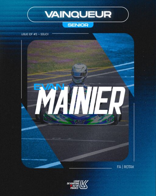 🏆 Vainqueur IDF - Senior

Félicitations à Evan MAINIER, vainqueur de la dernière manche du Championnat de Ligue Île-de-France Karting 2026 à Soucy.

#kartingidf