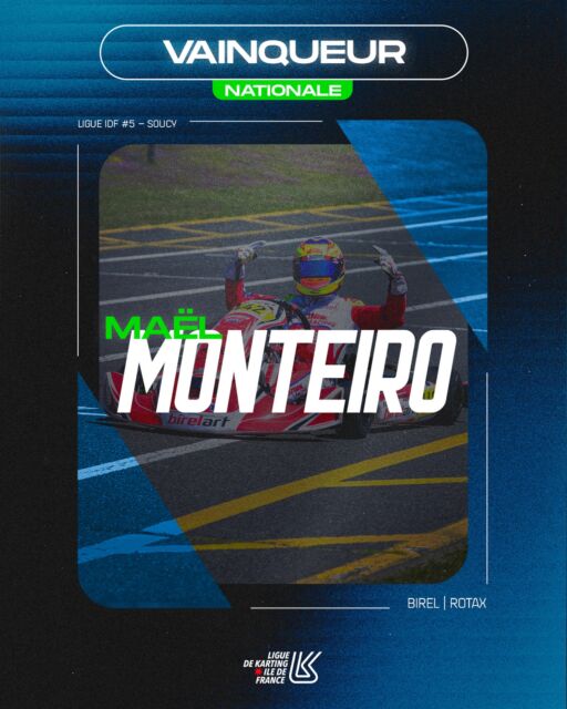 🏆 Vainqueur IDF - Nationale

Félicitations à Maël MONTEIRO, vainqueur de la dernière manche du Championnat de Ligue Île-de-France Karting 2026 à Soucy.

#kartingidf